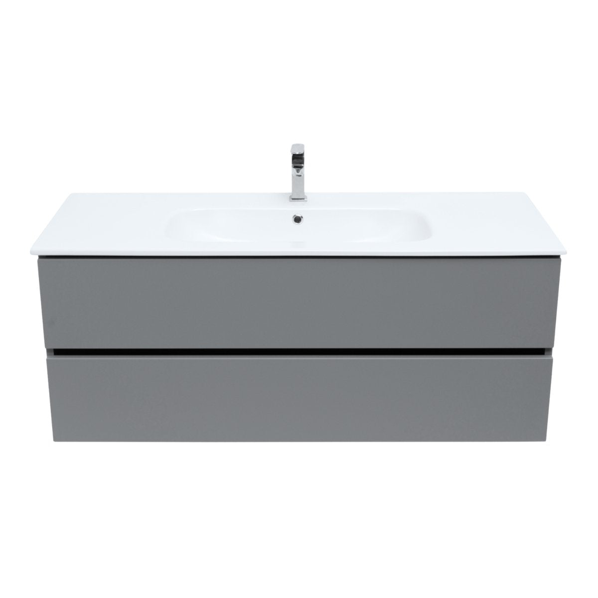 48 Inch Matte Dust Gray Veneto Floating Bathroom Vanity - aksesuardesign