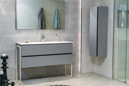 48 Inch Matte Dust Gray Veneto Floating Bathroom Vanity - aksesuardesign