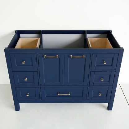 48 Inch Navy Blue Selena Bathroom Vanity - aksesuardesign