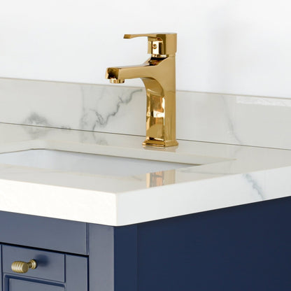 48 Inch Navy Blue Selena Double Sink Bathroom Vanity - aksesuardesign