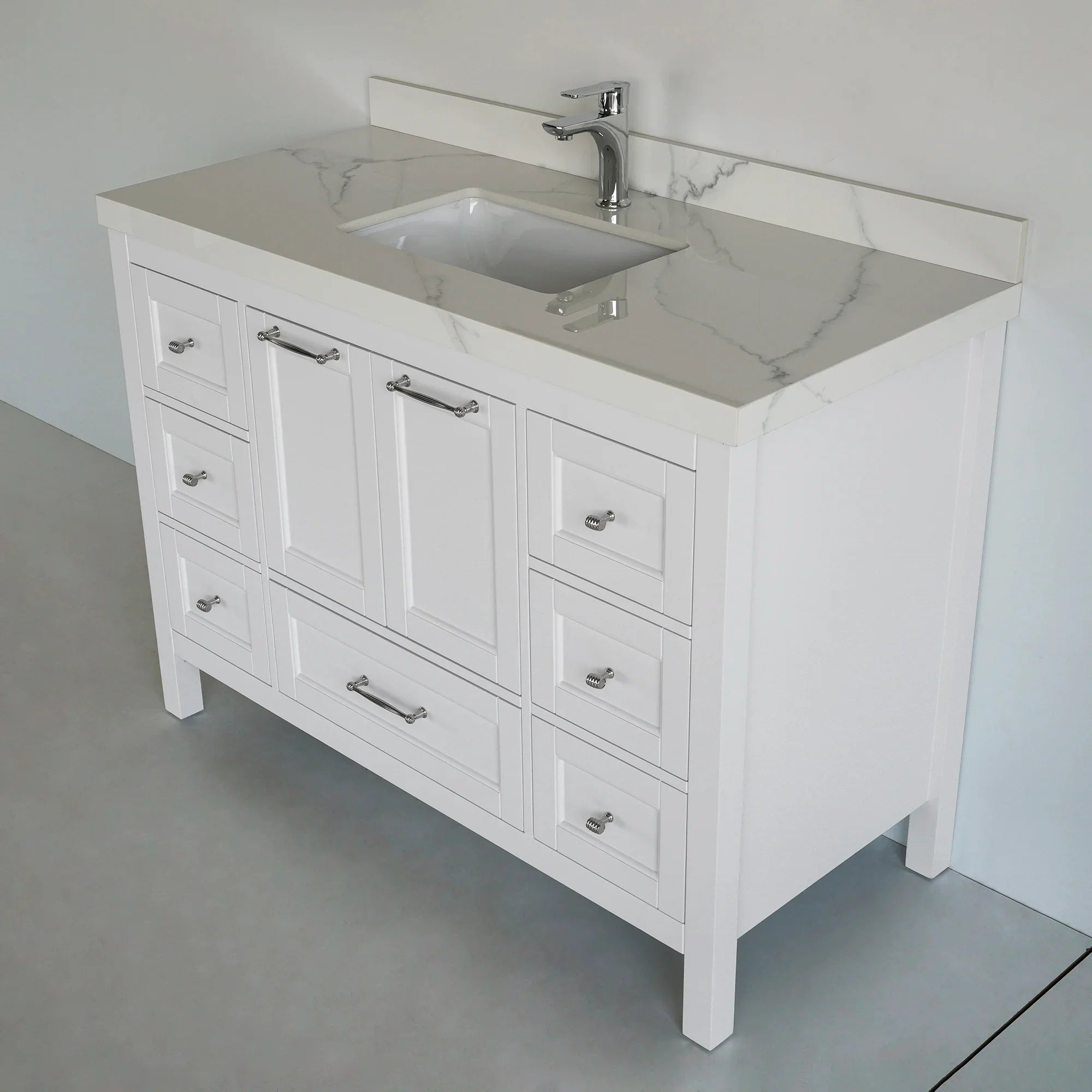 48 Inch White Selena Bathroom Vanity