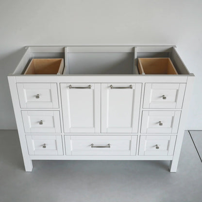 48 Inch White Selena Bathroom Vanity - aksesuardesign