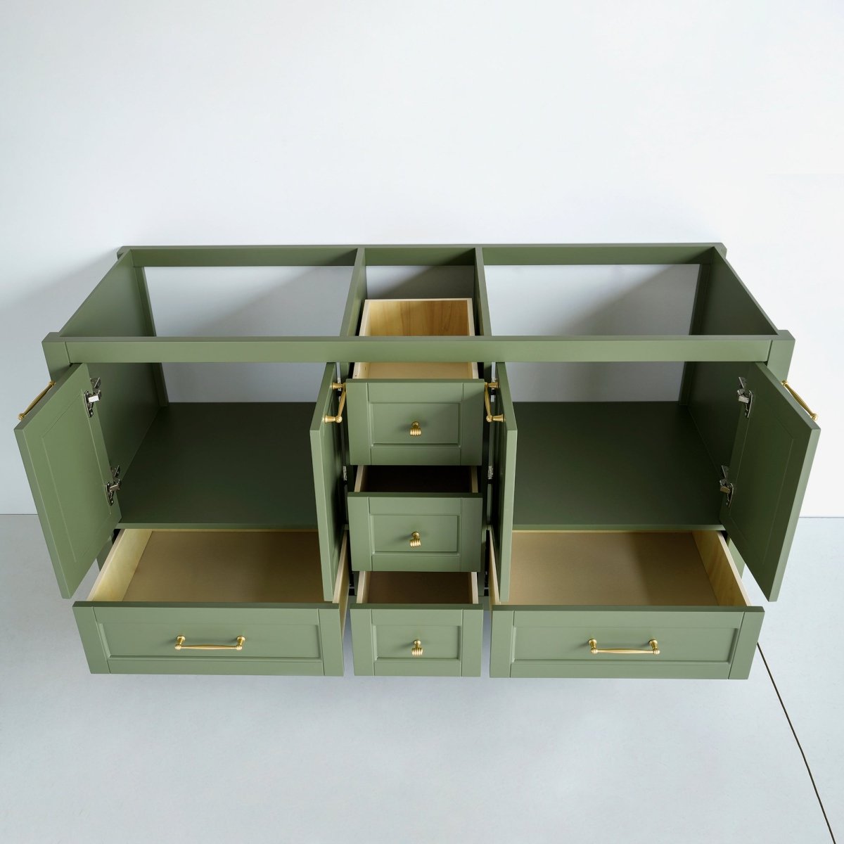 60 Inch Green Selena Bathroom Vanity - aksesuardesign