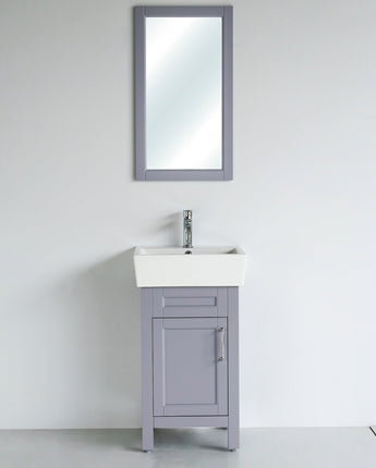 18 Inch Gray Selena Bathroom Vanity