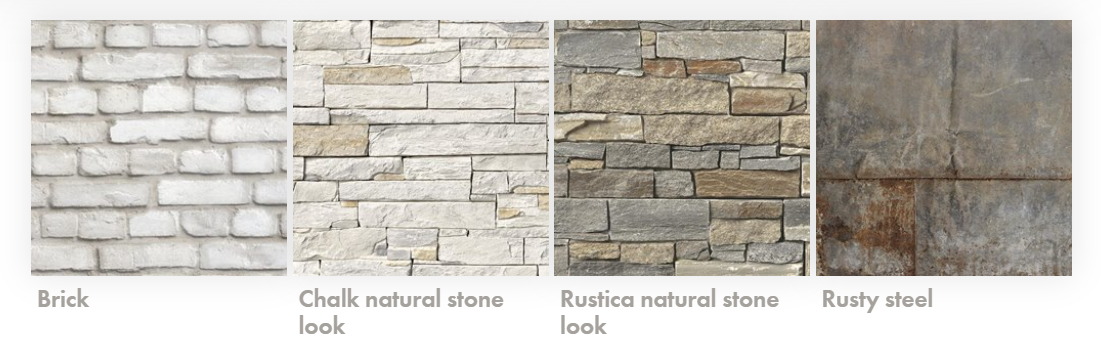 NATURAL STONE AND METAL DECORS