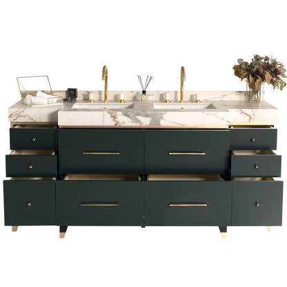 Ayasofya 72 Inch Green Double Sink Vanity - aksesuardesign