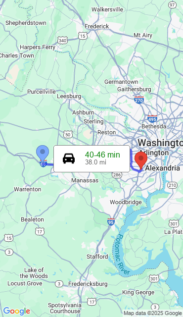 Route from Broad Run VA, 20137 to Our Store